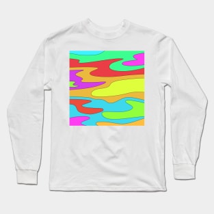 Rainbow clouds pattern Long Sleeve T-Shirt